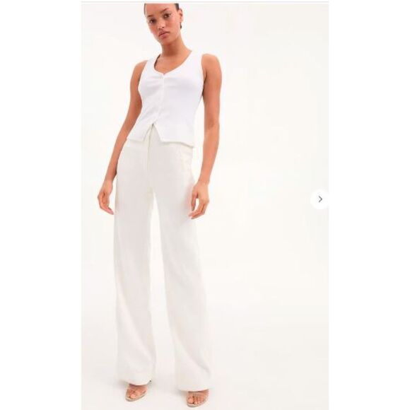 Veronica Beard Women's Jude Straight Pants Sz 2 NWT 448.00 Off White - Picture 5 of 8